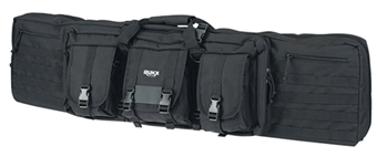 Rukx Gear 126628 RUKX GEAR ATICT42DGB Tactical Double Gun Case Black 600D Polyester 42"