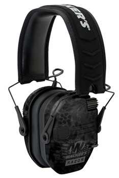 Gsm Outdoors 126663 Walkers GWPRSEMYP Razor Slim Electronic Polymer 23 dB Over the Head Typhoon Camo