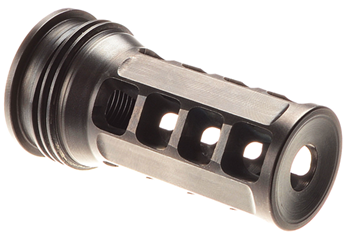 OSS 126813 Huxwrx 1646 QD 338 Muzzle Brake Black with 5/8"-24 tpi Threads &  2.30" OAL for