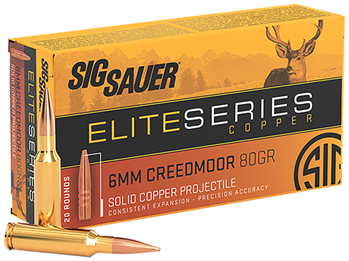 126863 Sig Sauer E6MMCH120 Elite Hunting  6mm Creedmoor 80 gr 20 Bx/ 10 Cs