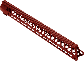 Timber Creek Ou 126976 TIMBER CREEK OUTDOOR INC ME15HGR Enforcer Handguard AR-15 Red Anodized Aluminum