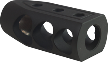 126982 Timber Creek Outdoors 50BEOHBBLC Muzzle Brake  Black Cerakote with 49/64-20 tpi