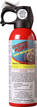 Adventure Medic 127139 Counter Assault 15067034 Bear Spray  Capsaicin 32 ft- 7 Seconds Range 10.20 oz