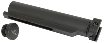 127158 Midwest Industries MISTAP Stock Tube Adaptor  Black Hardcoat Anodized Aluminum A