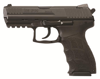 Heckler & Koch  HK 81000110 P30 V3 9mm Luger 3.85" 10+1 Black Steel, Black Interchangeable Backs
