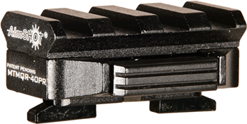 Aimshot 128042 AimShot MTMQR40PR M-LOK Adapter  Picatinny Rail 1.50" Black Hardcoat Anodized Al