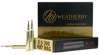 128068 Weatherby R653156EH Select Plus  6.5-300 Wthby Mag 156 gr Berger Extreme Outer L