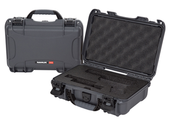 Nanuk (plastica 128122 Nanuk 909-GLOCK7 909 Glock Compatible Case Waterproof Graphite Resin with Closed
