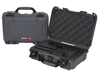 Nanuk (plastica 128123 Nanuk 909-CLASG7 909 Classic Gun Case Waterproof Graphite Resin with Closed-Cell