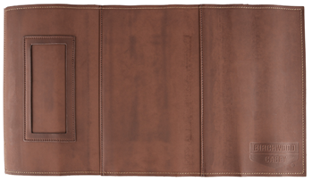 128614 Birchwood Casey 30225 Handgun Service Mat  made of Brown Leather with Integrated