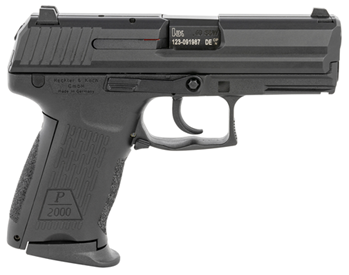 Heckler & Koch  HK 81000047 P2000 V2 LEM DAO 40 S&W 3.66" 10+1 (2) Black Steel Slide Black Inter