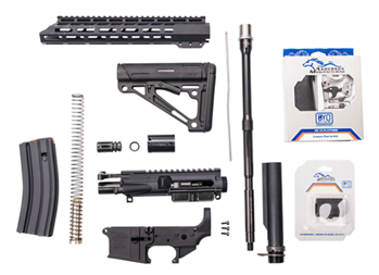 Anderson Mfg  Anderson G2K823A003 AM-15 Complete Kit 5.56x45mm NATO AR Platform Black Hardcoat