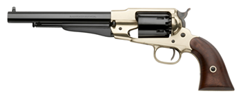 Pietta RGB44 1858 Rem Texas SAO 44 Cal Striker Fire 8" 6rd Brass Frame Blued Bar