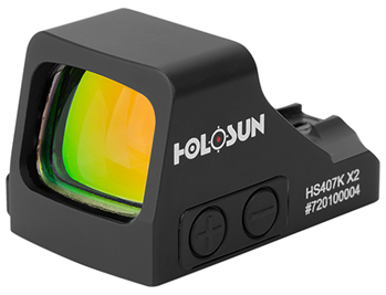 Holosun Technol 128936 Holosun  HS 407K-X2 1x 6 MOA Red Dot Black Hardcoat Anodized