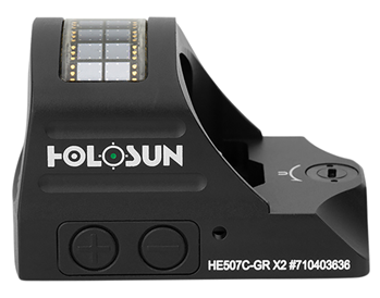 Holosun Technol 128941 Holosun  HE 507C-X2 1x Multi-Reticle Green Black Hardcoat Anodized