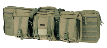 128964 Rukx Gear ATICT42DGG Tactical Double Gun Case 42" Water Resistant Green 600D Pol