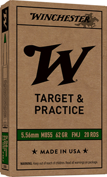 Winchester Ammu 129082 Winchester Ammo USA855K USA  5.56x45mm NATO 62 gr Full Metal Jacket Lead Core (F