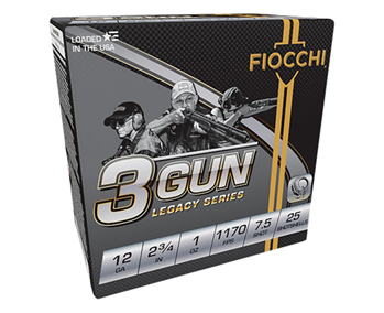 Fiocchi Ammunit 129252 Fiocchi 12DL3G75 3 Gun Match 12 Gauge 2.75" 1 oz 7.5 Shot 25 Bx/10 Cs