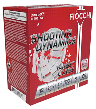 Fiocchi Ammunit 129257 Fiocchi 12SDHV75 Shooting Dynamics Target Load 12 Gauge 2.75" 1 1/8 oz 7.5 Shot