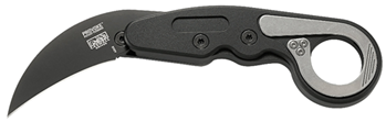 129465 Columbia River 4040 Provoke  2.41" Plain Black Titanium Nitride D2 Steel Black A
