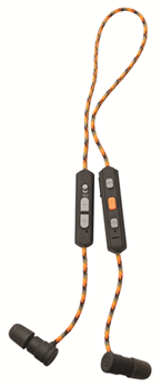 Gsm Outdoors 129631 Walkers GWPRPHEBT Rope Hearing Enhancer  29 dB Earbuds Black/Tan Bluetooth enabl