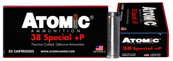 Atomic Ammuniti 129708 Atomic 419 Pistol  38 Spl + P Subsonic 148 gr Lead Hollow Point (LHP) 50 Bx/ 10