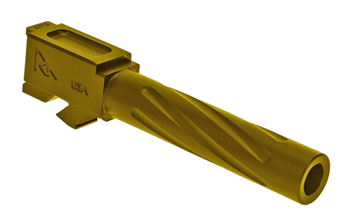 129792 Rival Arms RA20G201E Precision V1 Drop-In Barrel 9mm Luger 4.02" Gold PVD Finish
