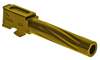 129795 Rival Arms RA20G203E Precision V1 Drop-In Barrel 9mm Luger 4.02" Gold PVD Finish