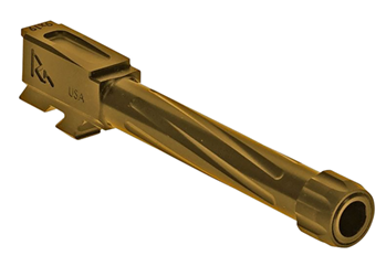 129804 Rival Arms RA20G802E Precision V1 Drop-In Barrel 9mm Luger 4.17" Gold PVD Finish
