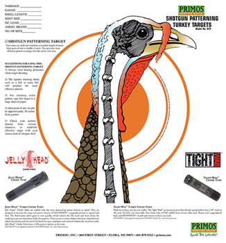 Primos/vista 129904 Primos 6041 Turkey  Turkey Paper Hanging Shotgun 10.75" x 11.50" Multi-Color 12
