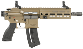 Heckler & Koch  HK 81000531 HK416  Pistol 22 LR 8.50" 10+1 Flat Dark Earth Rec with Flip-Up Fron