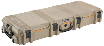 Pelican Storm C 130413 Pelican VCV730 Vault Tactical Rifle Case 44" Tan Polymer 2 Rifles w/Wheels