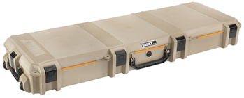 Pelican Storm C 130414 Pelican VCV800 Vault Double Rifle Case 53" Tan Polymer 2 Rifles w/Wheels