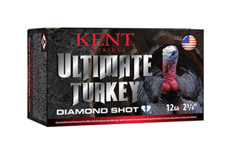 130427 Kent Cartridge C122TK465 Ultimate Turkey Diamond Shot 12 Gauge 2.75" 1 5/8 oz 5