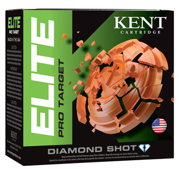 130444 Kent Cartridge E12PSC3275 Elite Pro Target 12 Gauge 2.75" 1 1/8 oz 8 Shot 25 Bx/