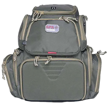 G.p.s Bag (gsm) 130456 G*Outdoors GPS-1711BPRK Handgunner Backpack 1000D Nylon Rifle Green with Khaki T