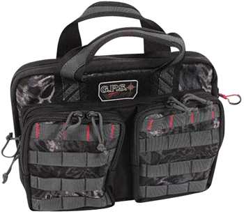 G.p.s Bag (gsm) 130531 G*Outdoors GPS-T1316PCP Tactical Quad 2 Pistol Range Bag PRYM1 Blackout 1000D Ny