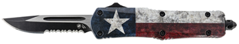 130566 Templar Knife SCAP631 Captain Gen II Small 2.25" OTF Drop Point Part Serrated Bl