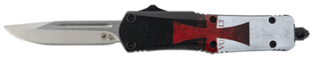130570 Templar Knife STK332 Templar Flag Gen II Small 2.69" OTF Drop Point Plain Powder