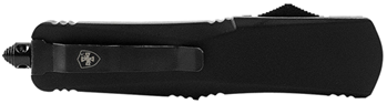 130578 Templar Knife MBR131 Black Rubber Gen II Slim 3.50" OTF Dagger Plain Black Oxide
