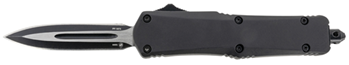 130579 Templar Knife SBR131 Black Rubber Gen II Small 2.69" OTF Dagger Plain Black Oxid
