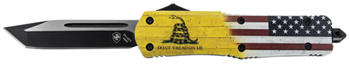 130592 Templar Knife LDTOM231 Don't Tread on Me Gen II Large 3.50" OTF Tanto Plain Blac