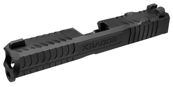 Cmc Triggers Co 130971 CMC Triggers SLD-19-3G-RMR Kragos Slide  Black DLC 17-4 Stainless Steel fits Glo