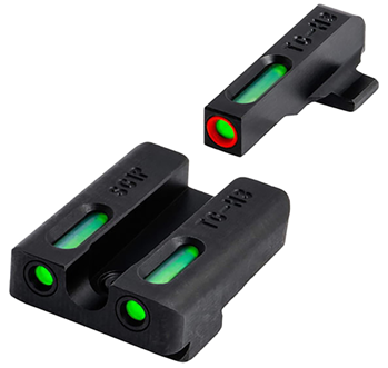 Truglo 130997 TruGlo TG-13SG4A TFX  3-Dot Set Tritium/Fiber Optic Green with White Outline Fro
