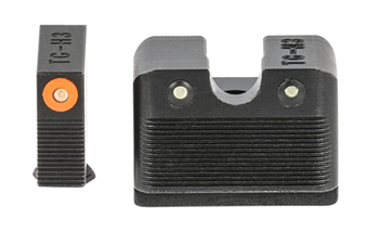 Truglo 130999 TruGlo TG-231G2MC Tritium Pro Night Sights 3-Dot High Set Green with Orange Outl