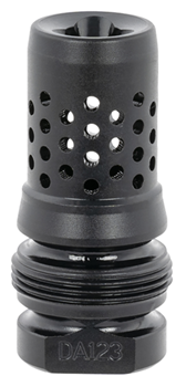 Dead Air Armame 131044 Dead Air DA123 Xeno Muzzle Brake Black Nitride 4140 Steel with 1/2"-28 tpi Threa