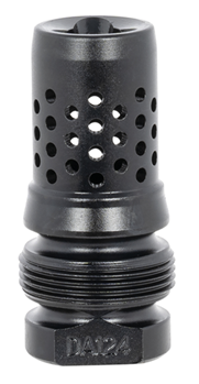 Dead Air Armame 131045 Dead Air DA124 Xeno Muzzle Brake Black Nitride 4140 Steel with 5/8"-24 tpi Threa
