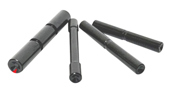 131270 Cross Armory CRG4PSBK 4 Pin Set Dimpled Black 4140 Steel for Most Glock Gen4