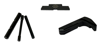 131278 Cross Armory CRG4OKBK 3 Piece Kit  Dimpled Pin Set, Extended Magazine Catch & Ex
