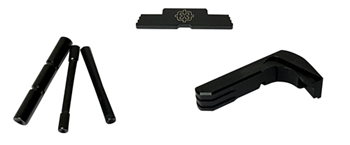 131285 Cross Armory CRG5OKBK 3 Piece Kit  Extended Glock 17,19,26,34 Gen5 Black Anodize